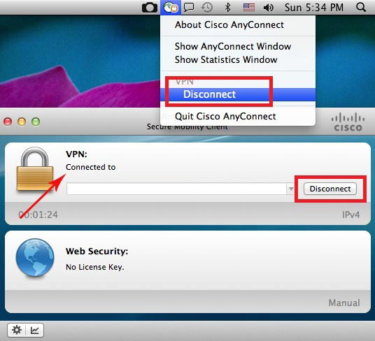 اتصال به Cisco برای مک