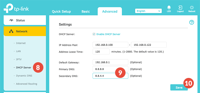 آموزش تنظیم وی پی ان PPTP/L2TP برای مودم TP-Link